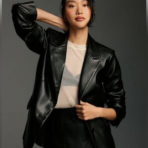 Good American faux leather blazer, size 4x, BNWT